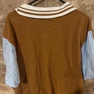 Women's Plus Size Short Sleeve Rugby Shirt - Wild Fable Blue 1X